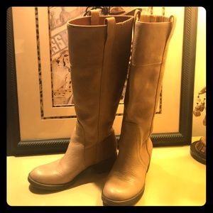 Lucky Brand leather boot. Light tan color, leather